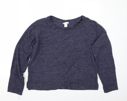 Womens UK Size S H&M Blue Basic T-Shirt