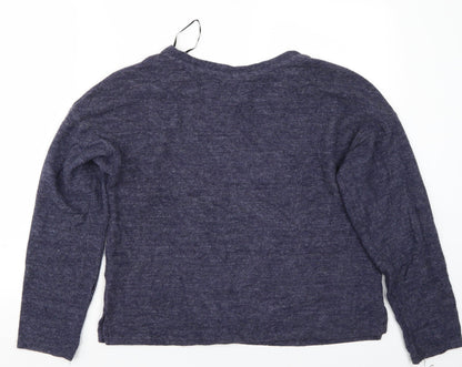 Womens UK Size S H&M Blue Basic T-Shirt