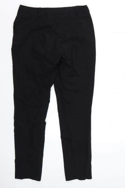 Womens UK Size 8 Peacocks Regular Fit  Black Trousers