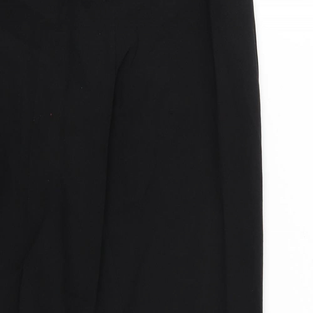 Womens UK Size 8 Peacocks Regular Fit  Black Trousers