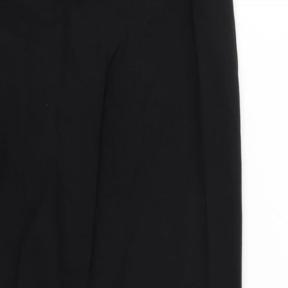 Womens UK Size 8 Peacocks Regular Fit  Black Trousers