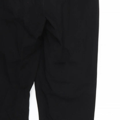Womens UK Size 8 Peacocks Regular Fit  Black Trousers