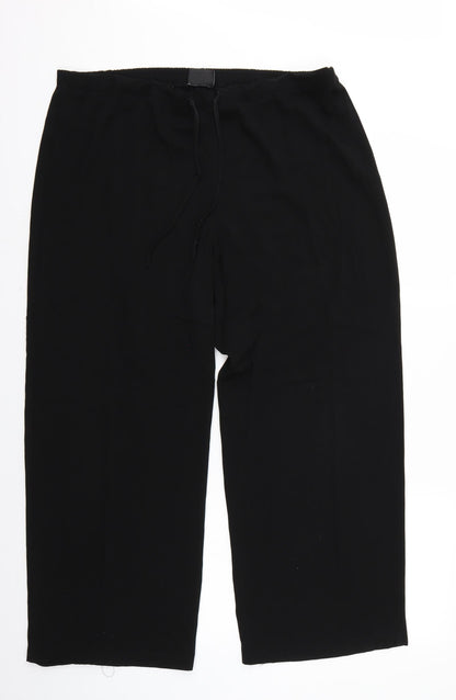 Womens UK Size 18 essence Regular Fit  Black Trousers