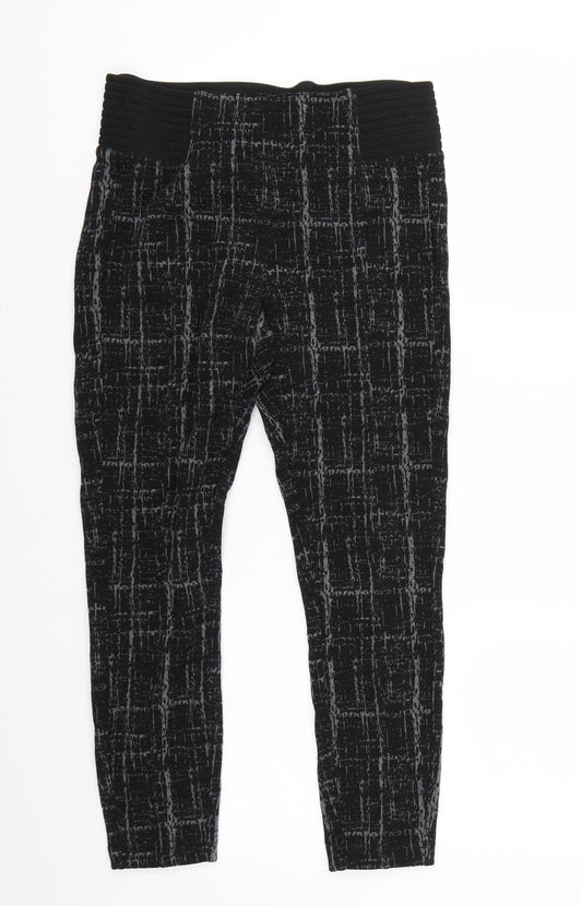 Womens UK Size 12 NEXT Regular Fit  Black Trousers