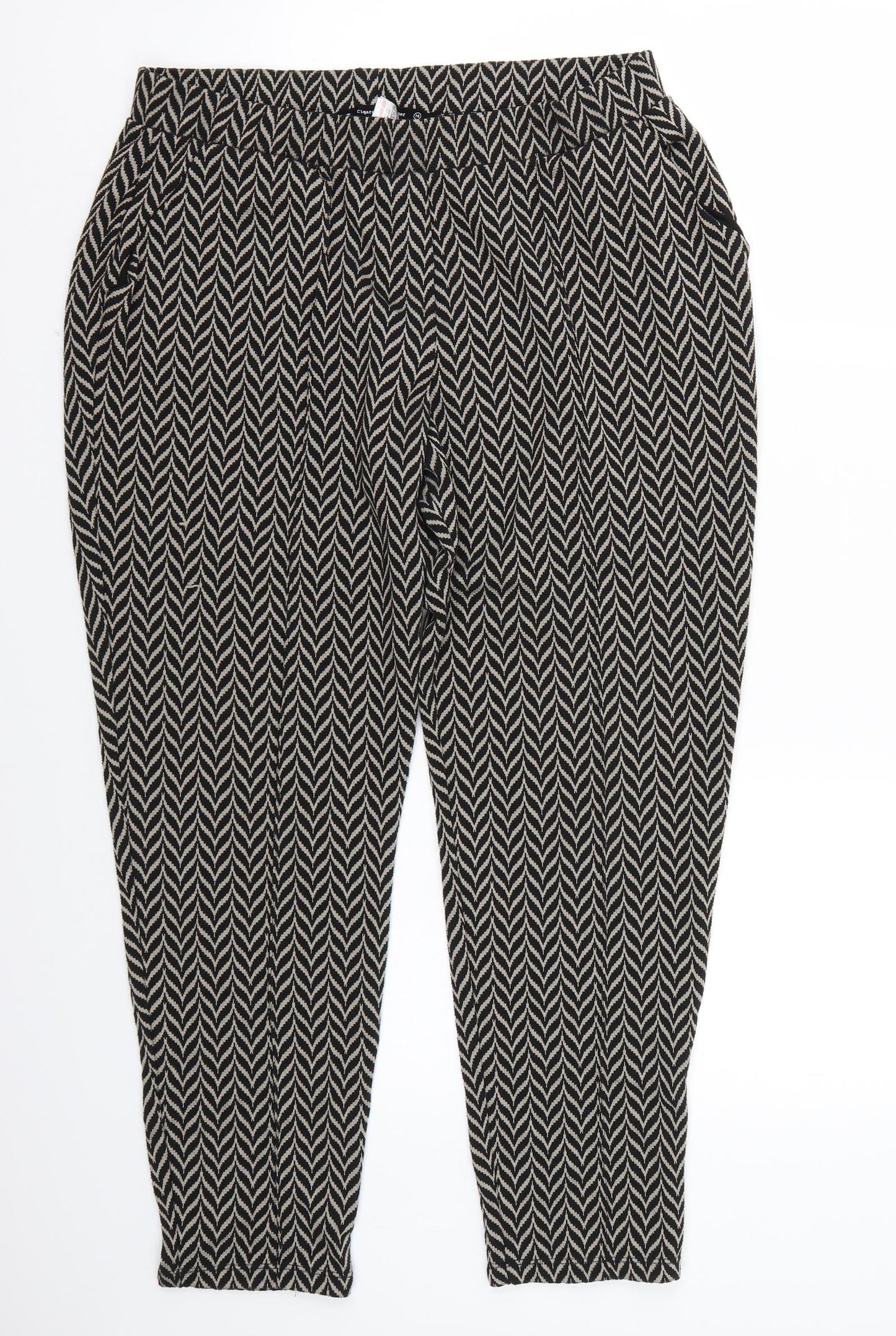 Womens UK Size 14 NEXT Regular Fit  Black Trousers