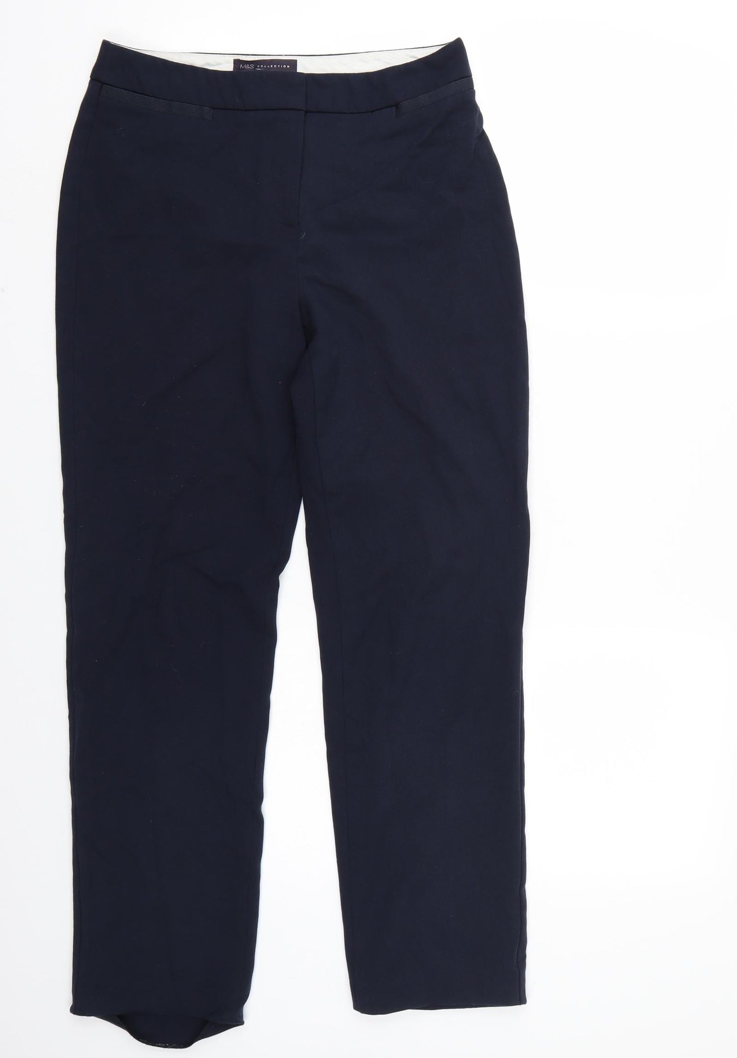 Womens UK Size 8 Marks and Spencer Regular Fit  Blue Trousers