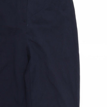 Womens UK Size 8 Marks and Spencer Regular Fit  Blue Trousers