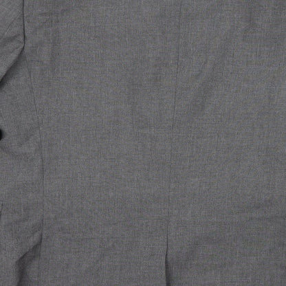 NEXT Mens Grey Striped  Jacket Suit Jacket Size L