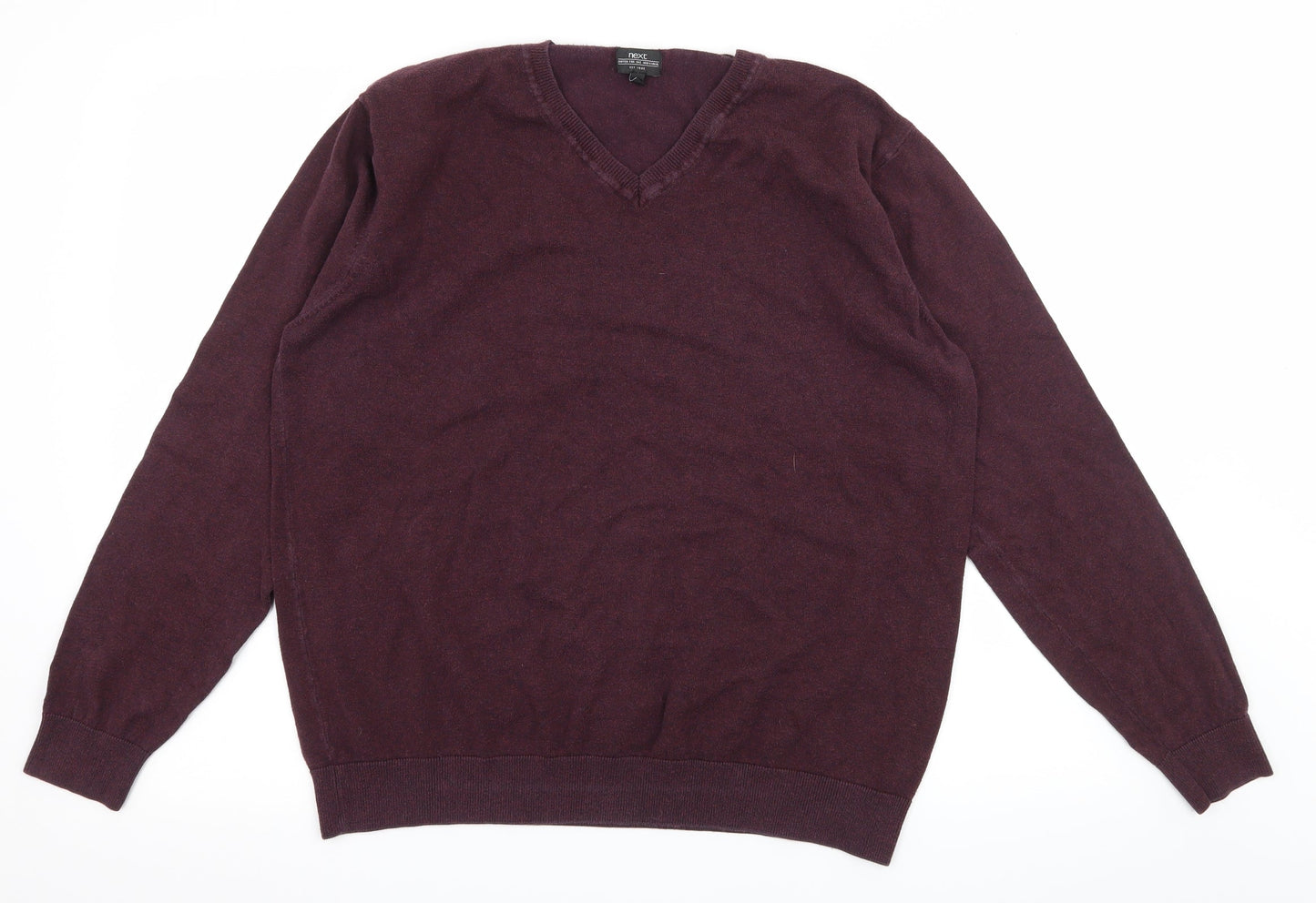 NEXT Mens Purple  Knit Pullover Jumper Size L
