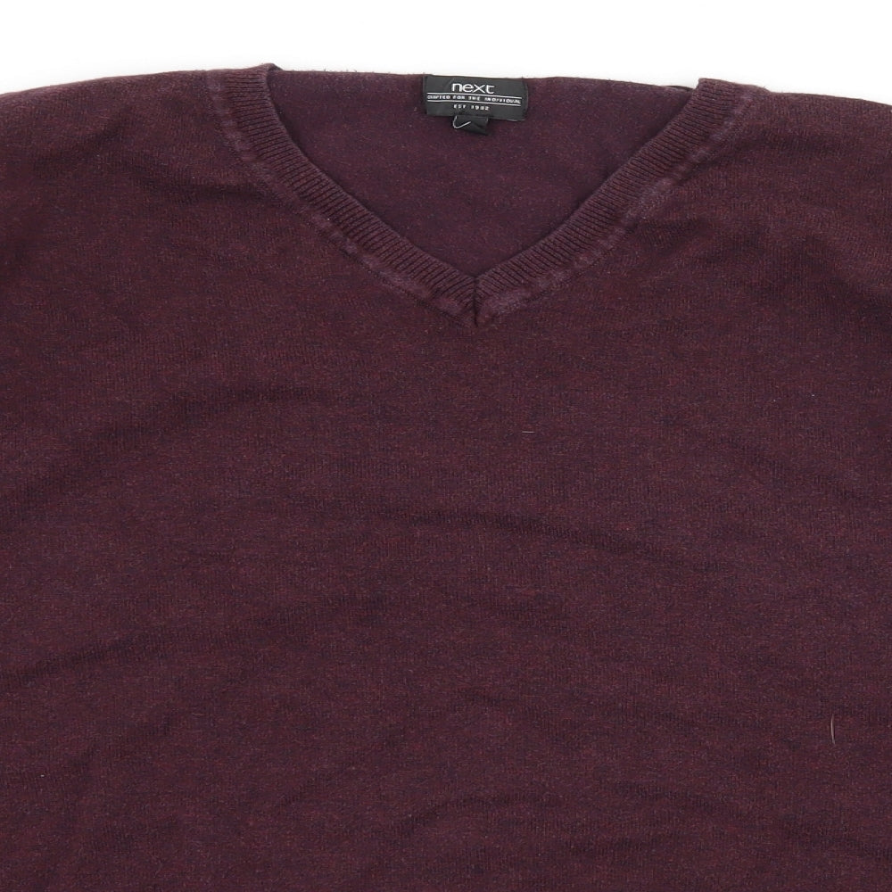 NEXT Mens Purple  Knit Pullover Jumper Size L