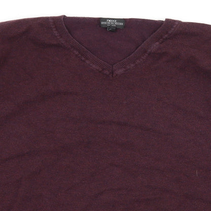 NEXT Mens Purple  Knit Pullover Jumper Size L