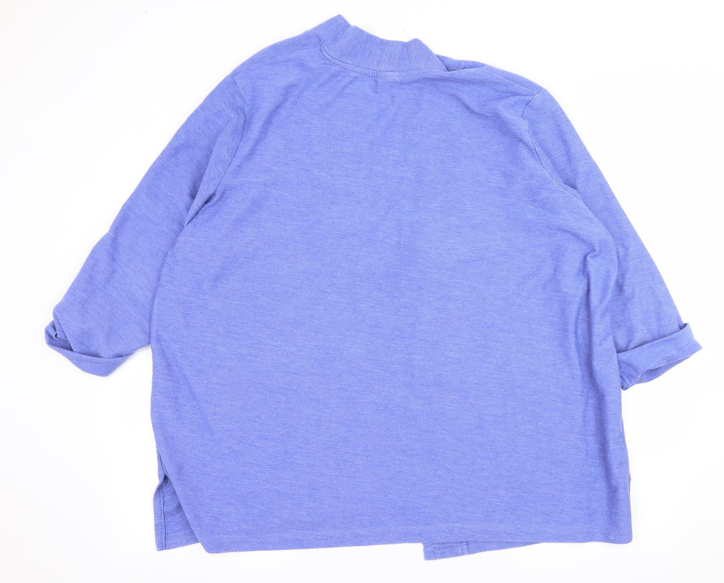Damatrt Womens Blue  Jersey Cardigan Jumper Size 22