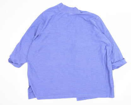 Damatrt Womens Blue  Jersey Cardigan Jumper Size 22