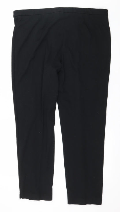 Womens UK Size 18 Marks and Spencer Regular Fit  Black Trousers