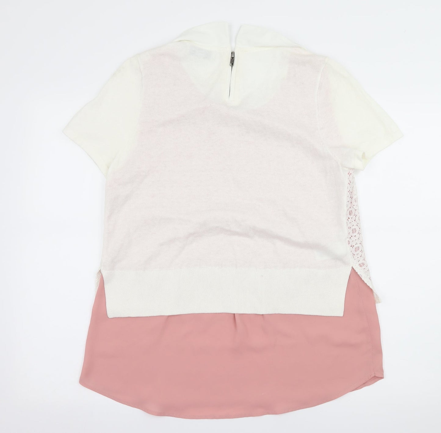 Womens UK Size 12 NEXT Pink Basic Blouse