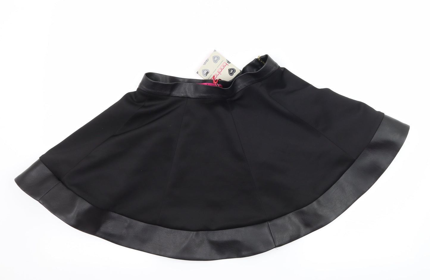 Boohoo Womens Black   Flare Skirt Size 8