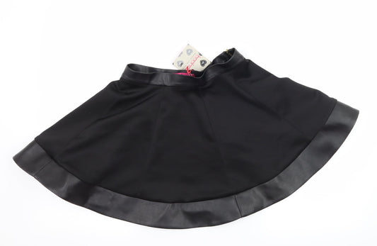 Boohoo Womens Black   Flare Skirt Size 8