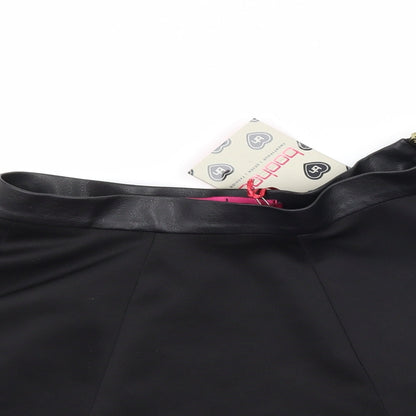 Boohoo Womens Black   Flare Skirt Size 8