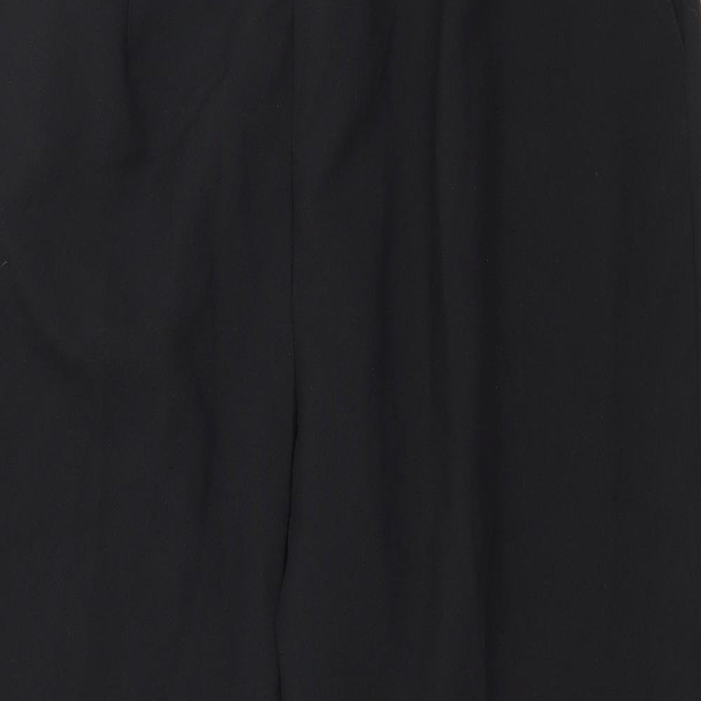 Womens UK Size 18 Preworn Regular Fit  Black Trousers