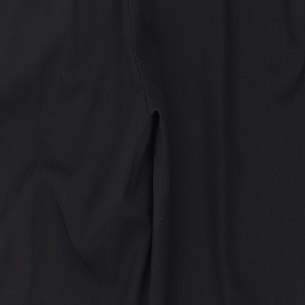 Womens UK Size 18 Preworn Regular Fit  Black Trousers