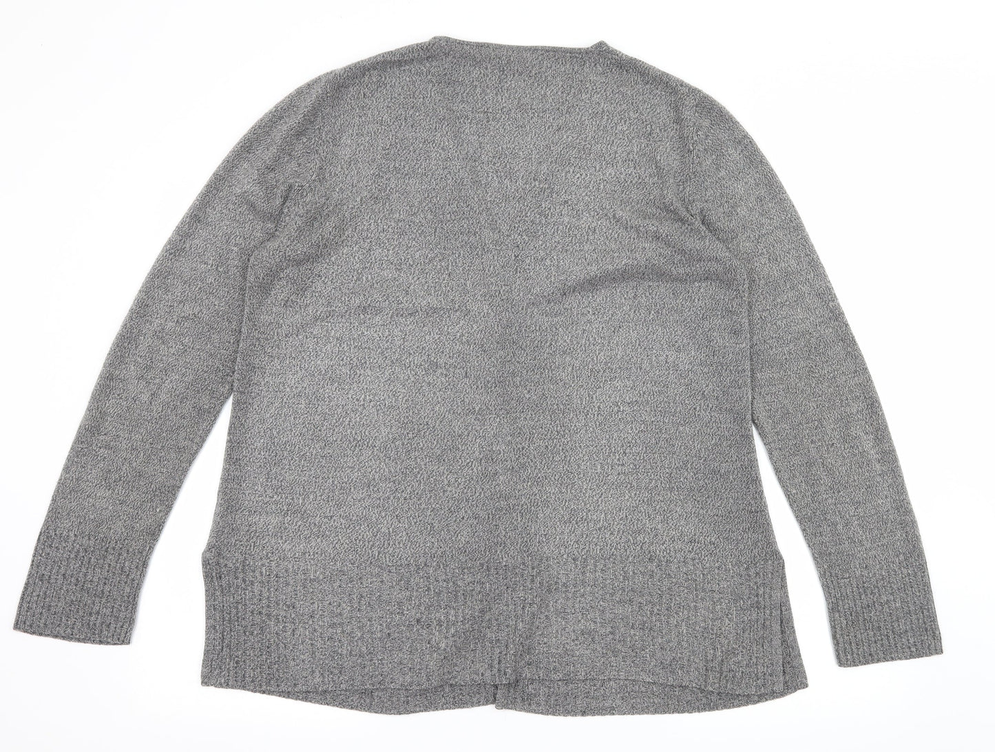 BHS Womens Grey  Knit Cardigan Jumper Size 16