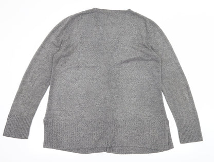 BHS Womens Grey  Knit Cardigan Jumper Size 16