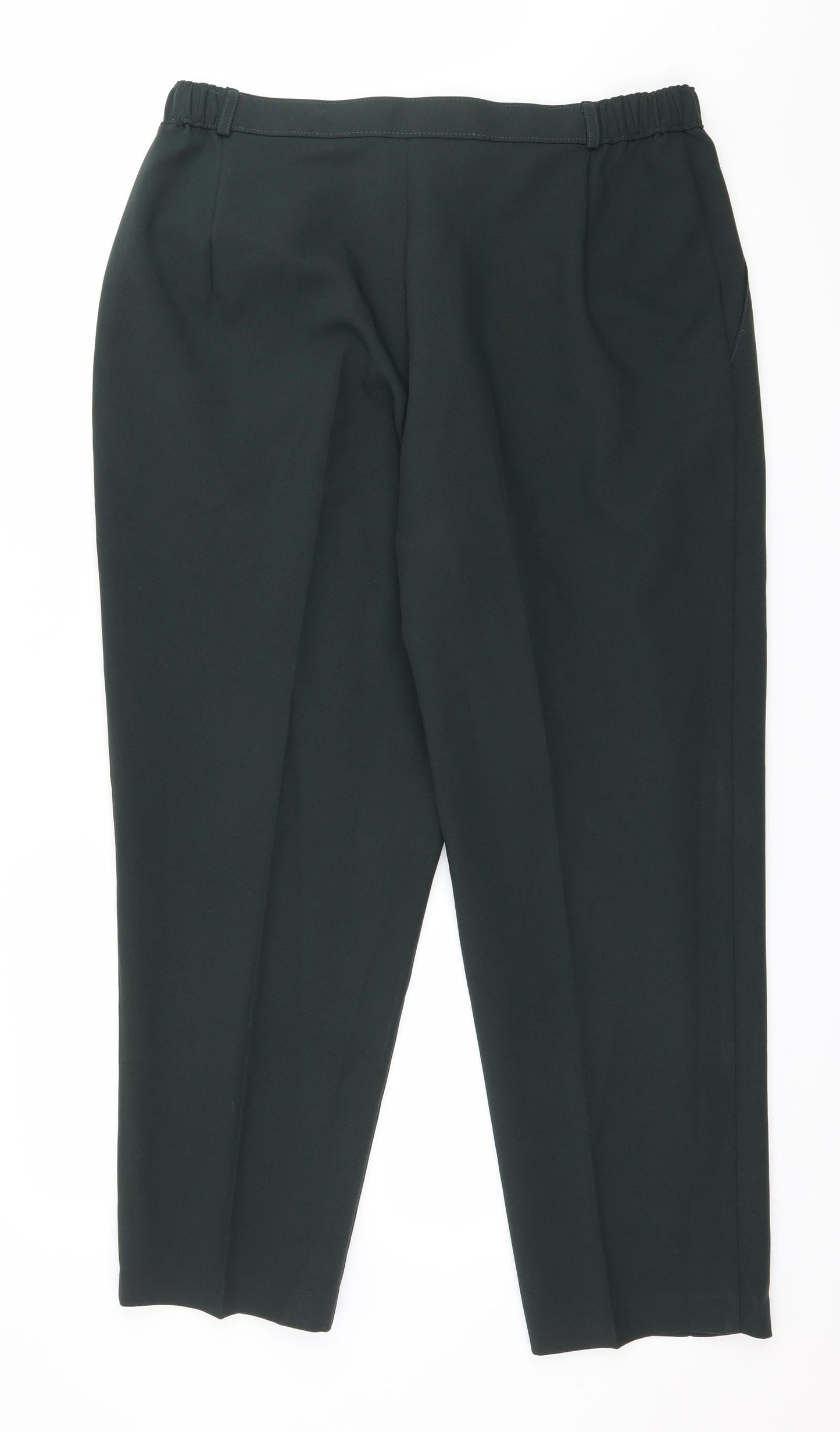 Womens UK Size 18 Marks and Spencer Regular Fit  Green Trousers