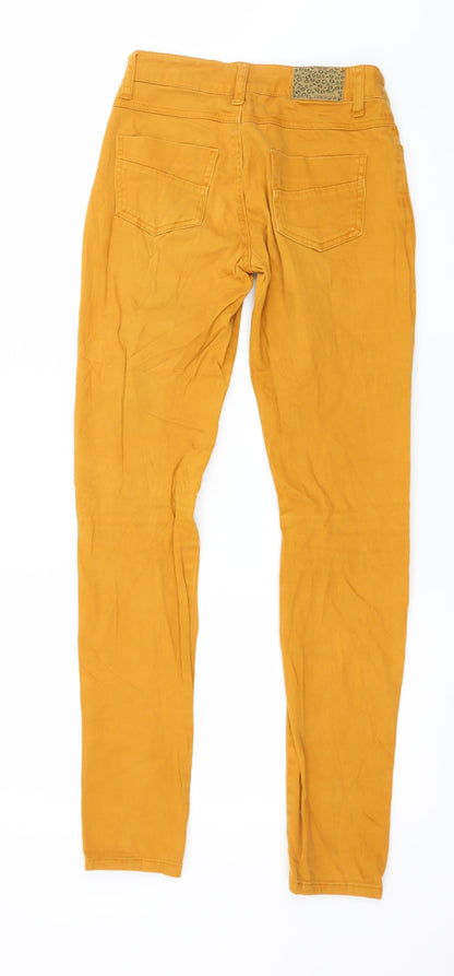 Mooda Womens Orange  Denim Trousers  Size XS L30 in