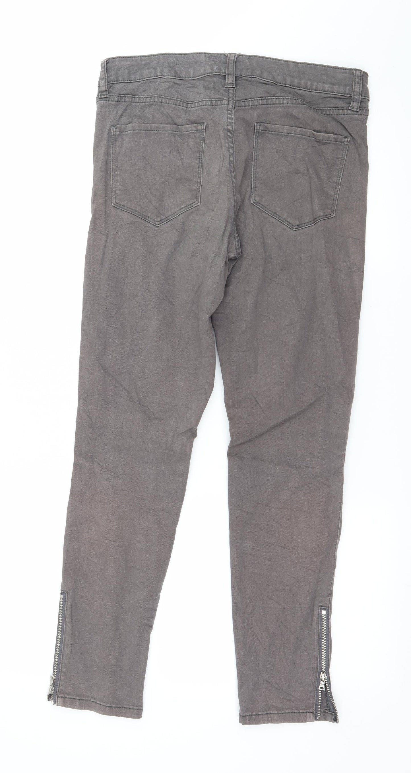 Club Monaco Womens Grey  Denim Skinny Jeans Size 6 L26 in