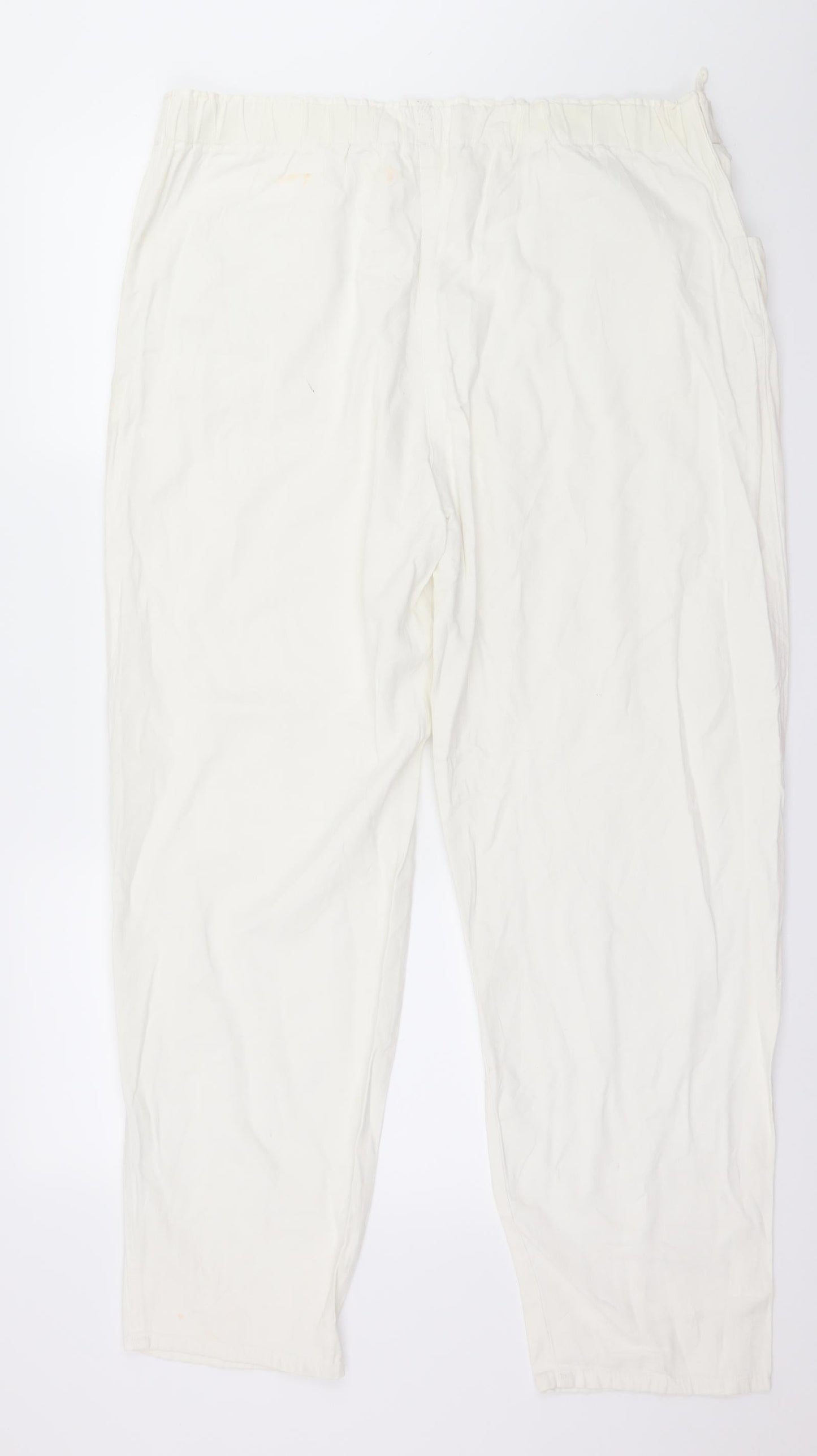 Preworn Womens White   Trousers  Size L L28 in