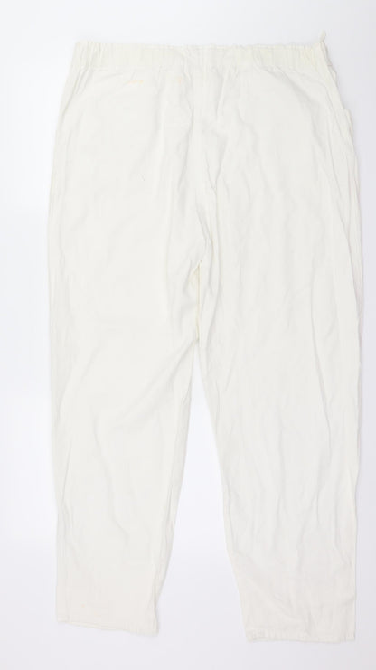 Preworn Womens White   Trousers  Size L L28 in