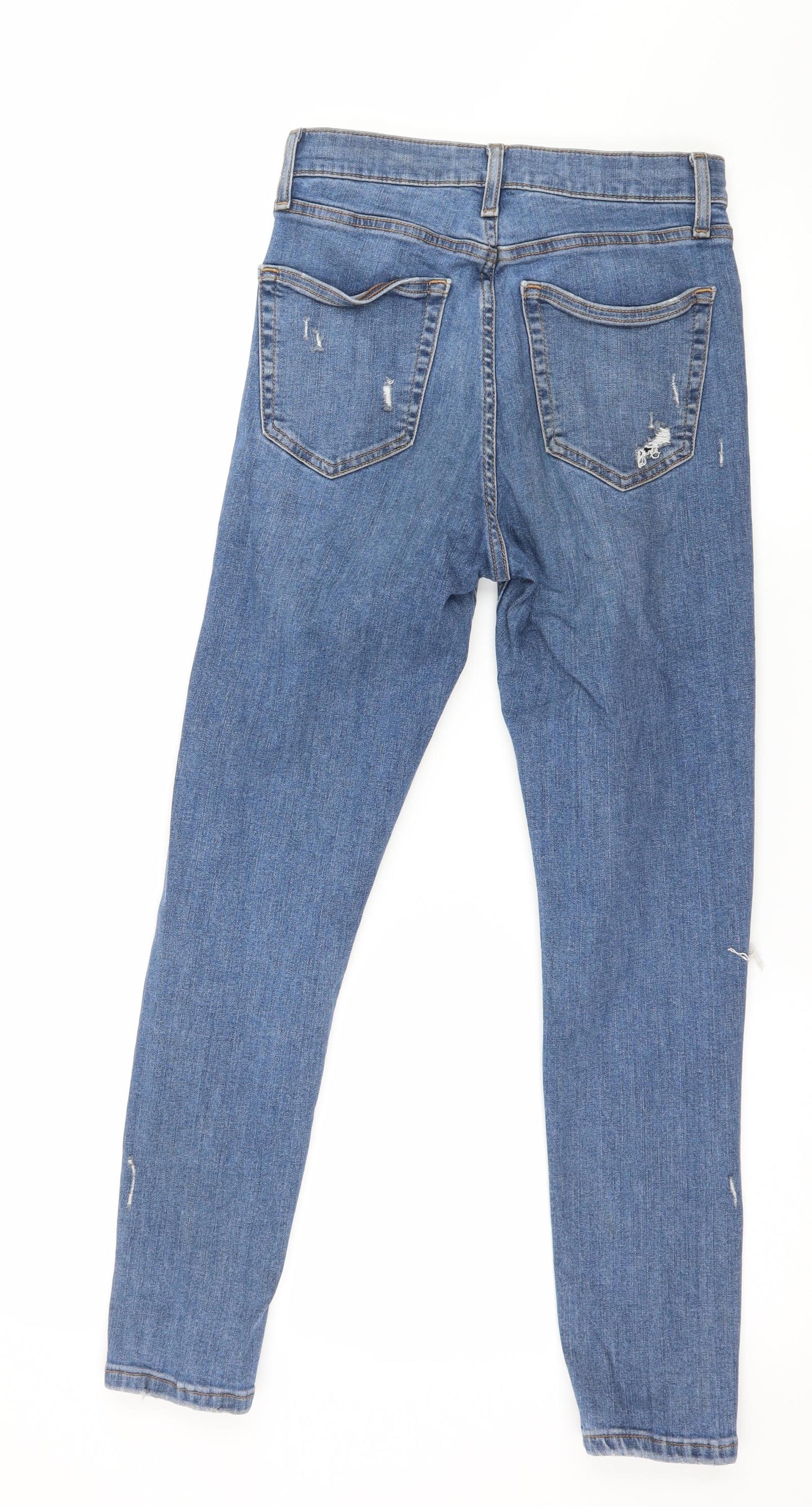 Womens UK Size 28 in Topshop Regular Fit Skinny Blue Jeans