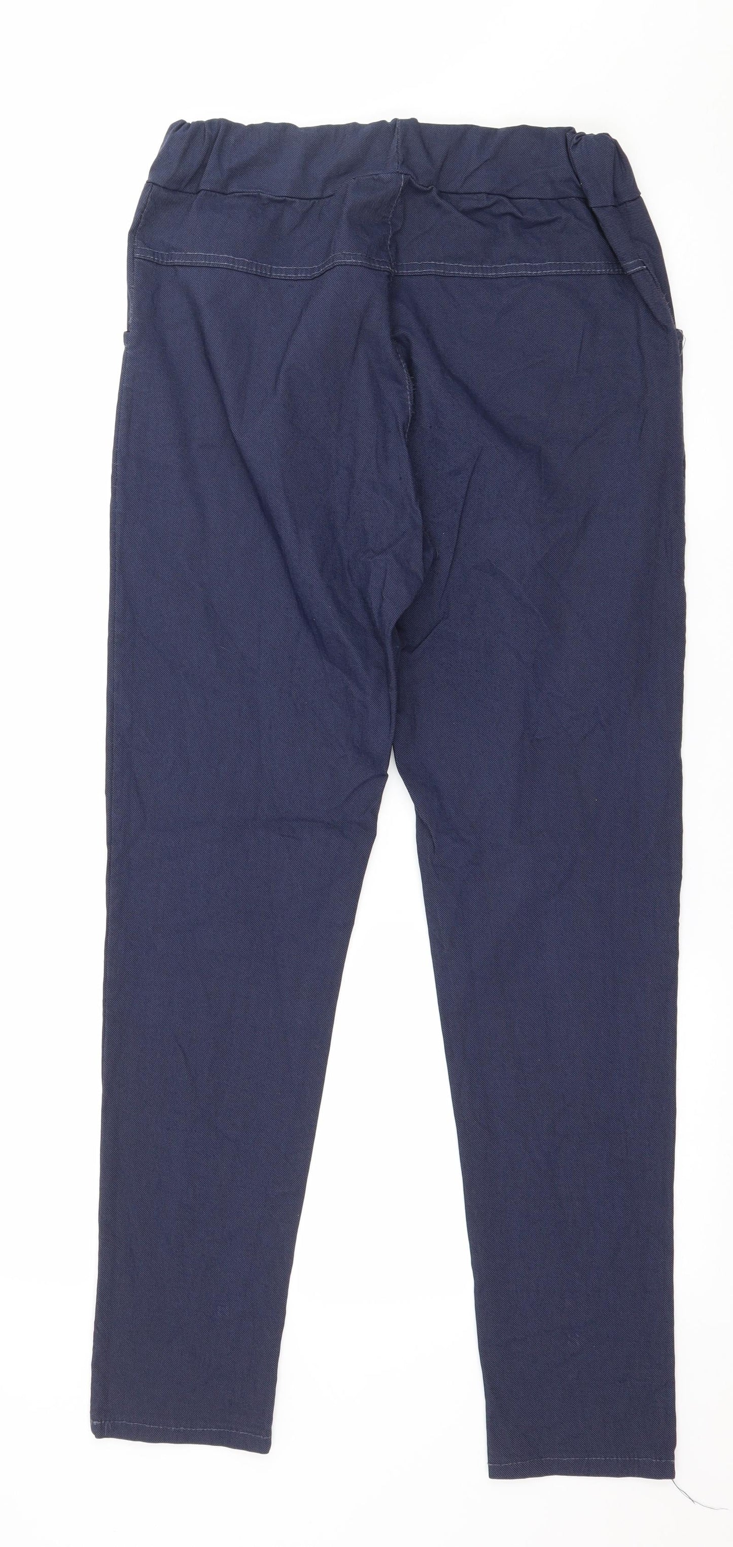 Womens UK Size 10 Preworn Regular Fit  Blue Trousers