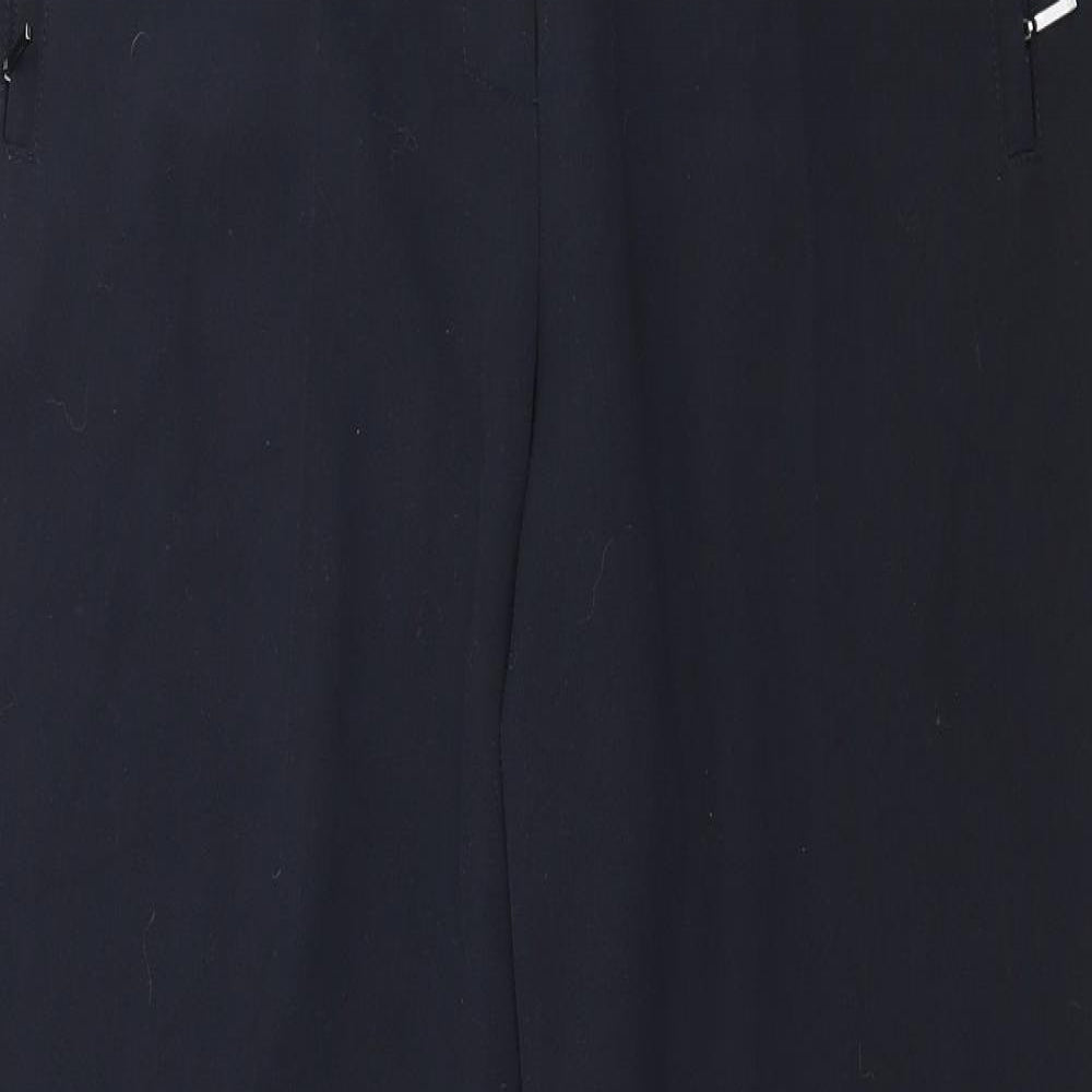Womens UK Size 14 Marks and Spencer Regular Fit  Blue Trousers