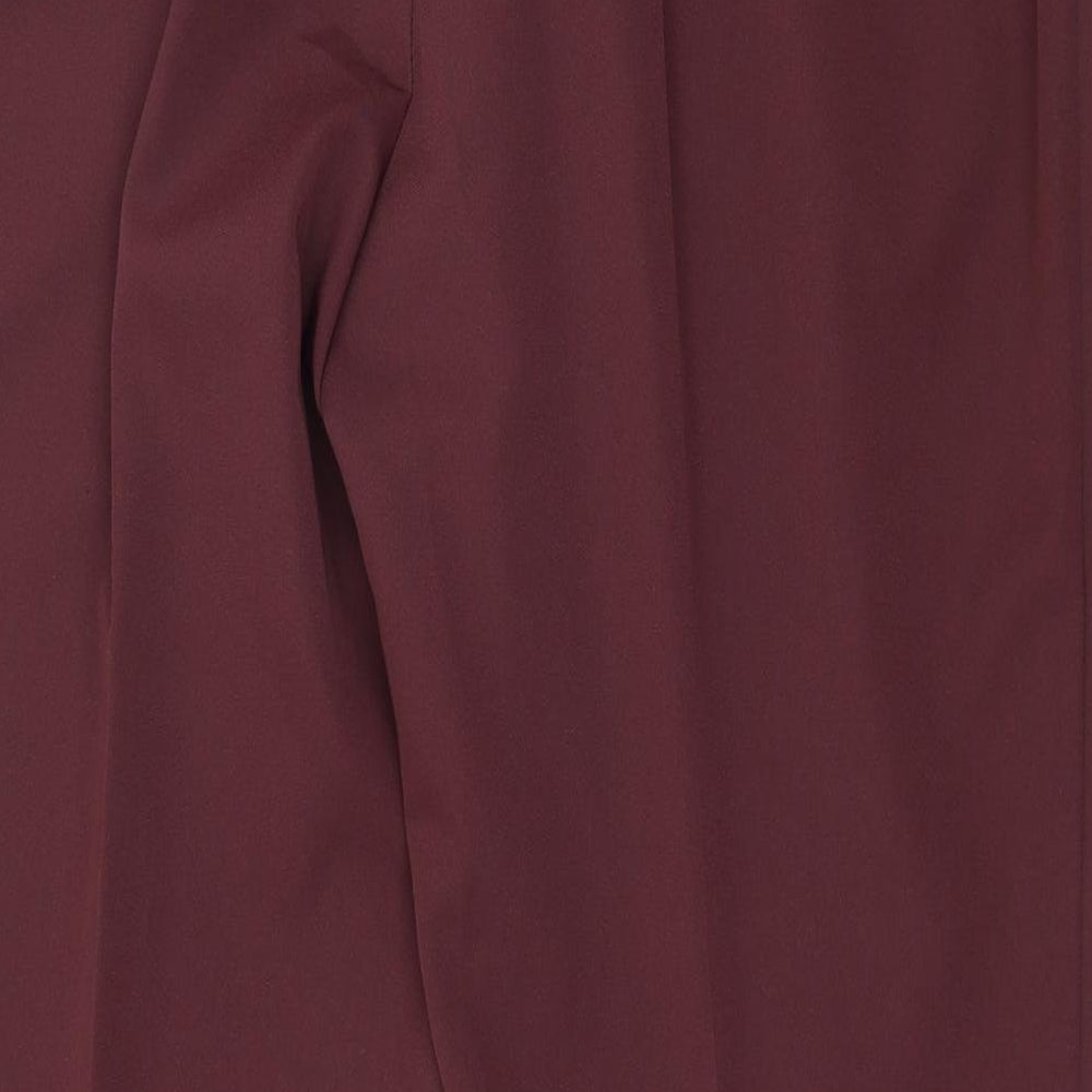 Womens UK Size 18 Preworn Regular Fit  Red Trousers