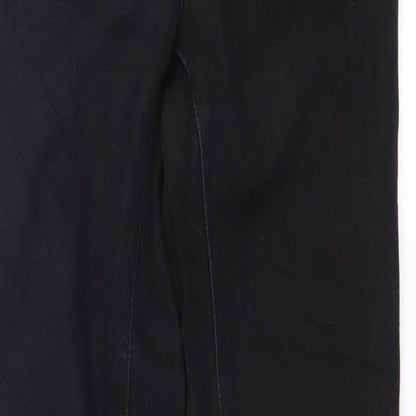 Denim & Co. Womens Black  Denim Skinny Jeans Size 8 L28 in