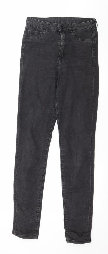 Womens UK Size 28 in H&M Regular Fit Skinny Grey Jeans