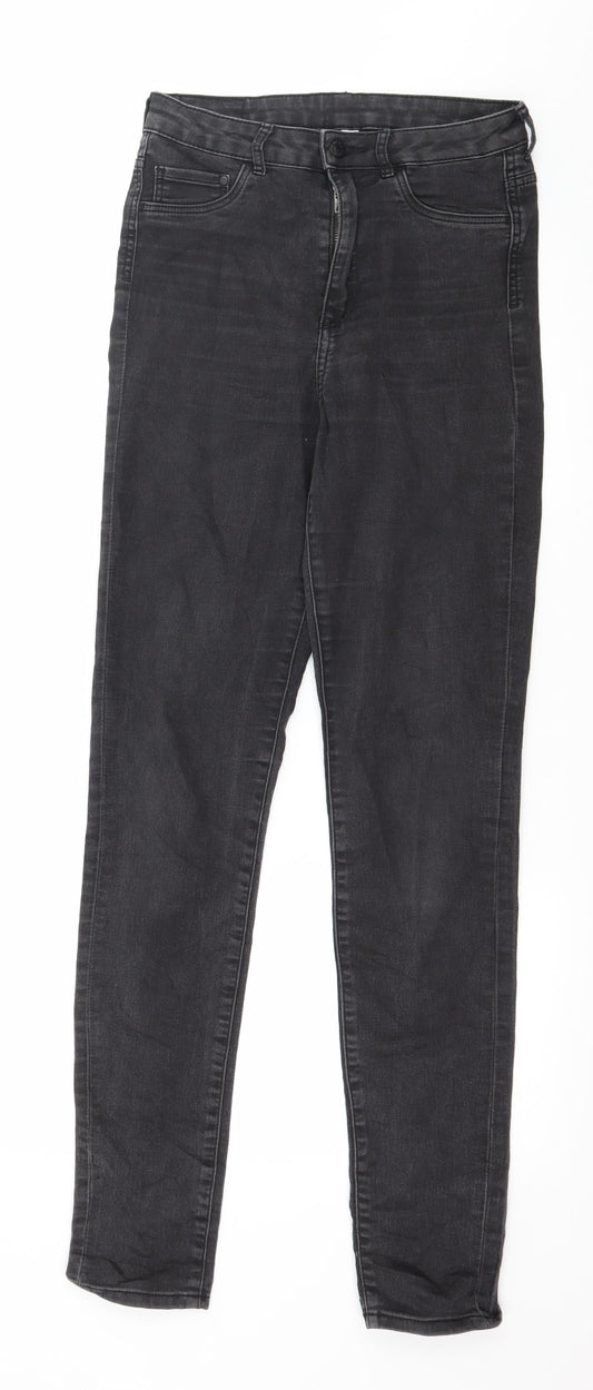 Womens UK Size 28 in H&M Regular Fit Skinny Grey Jeans