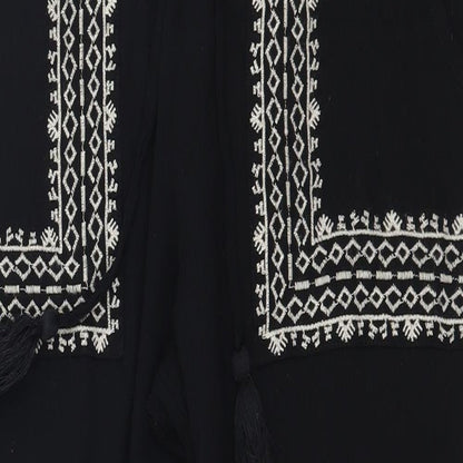 Womens UK Size 10 Marks and Spencer Regular Fit  Black Trousers