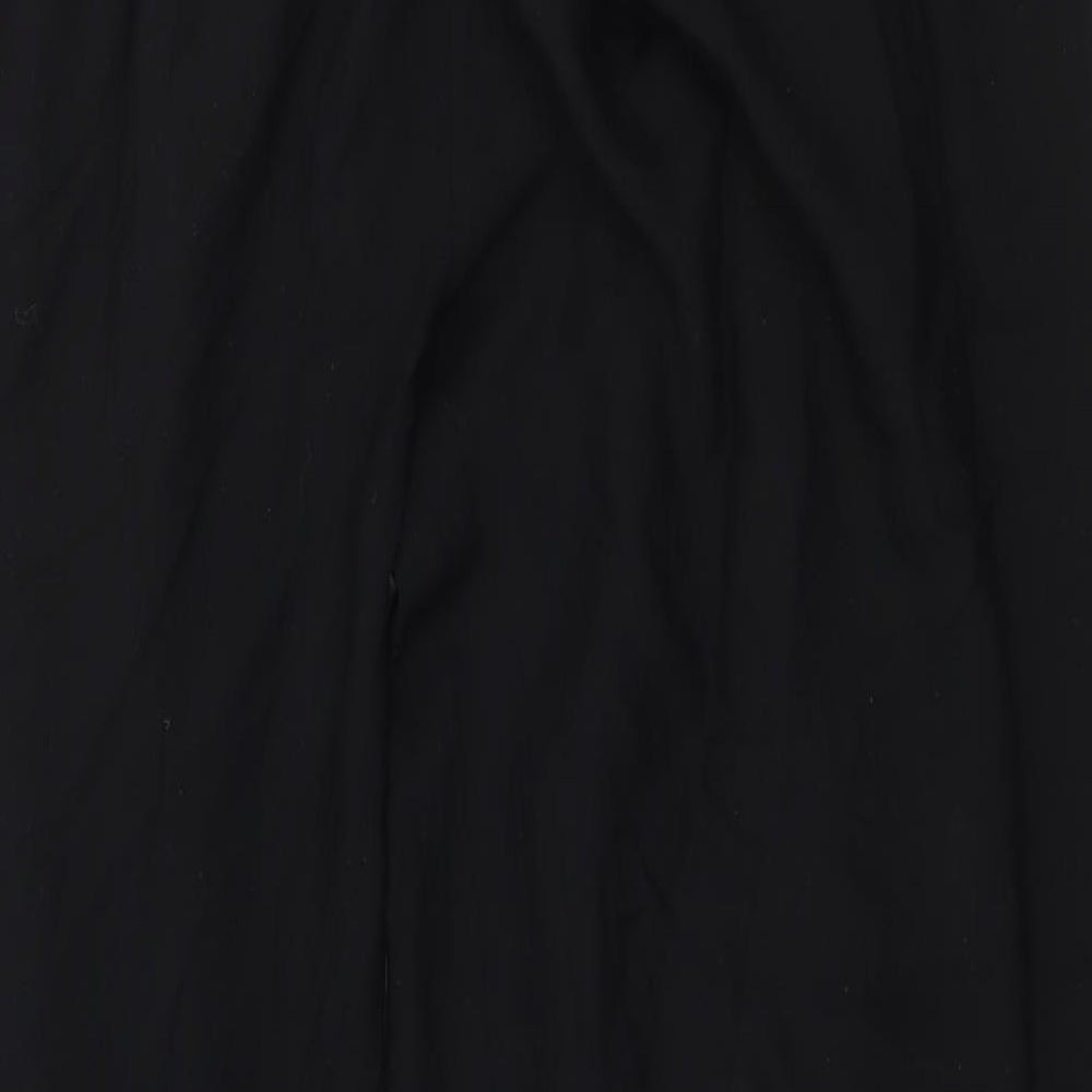 Turkana Womens Black Geometric Rayon Trousers  Size 32 in L27 in