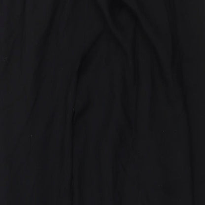 Turkana Womens Black Geometric Rayon Trousers  Size 32 in L27 in