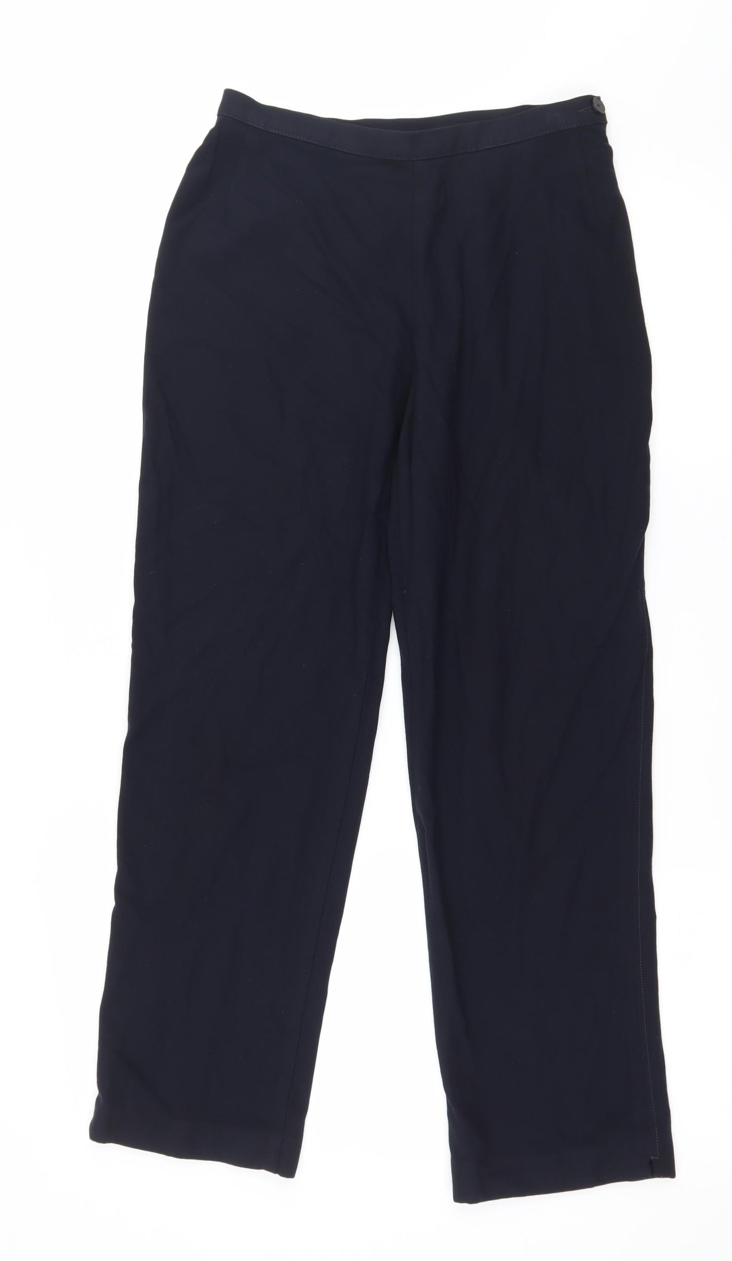 Womens UK Size 10 Marks and Spencer Regular Fit  Blue Trousers