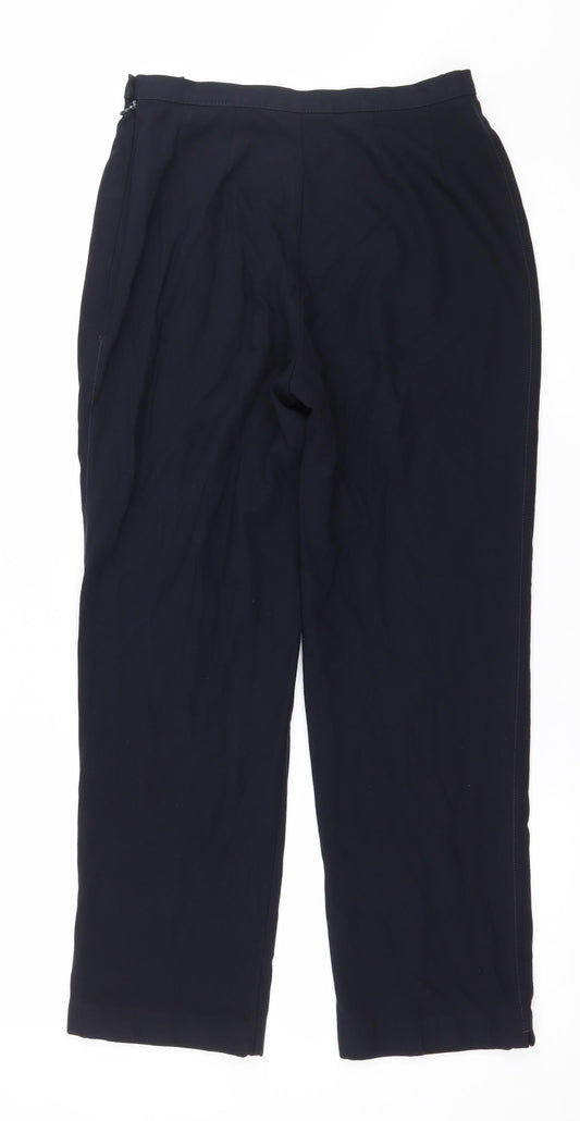 Womens UK Size 10 Marks and Spencer Regular Fit  Blue Trousers