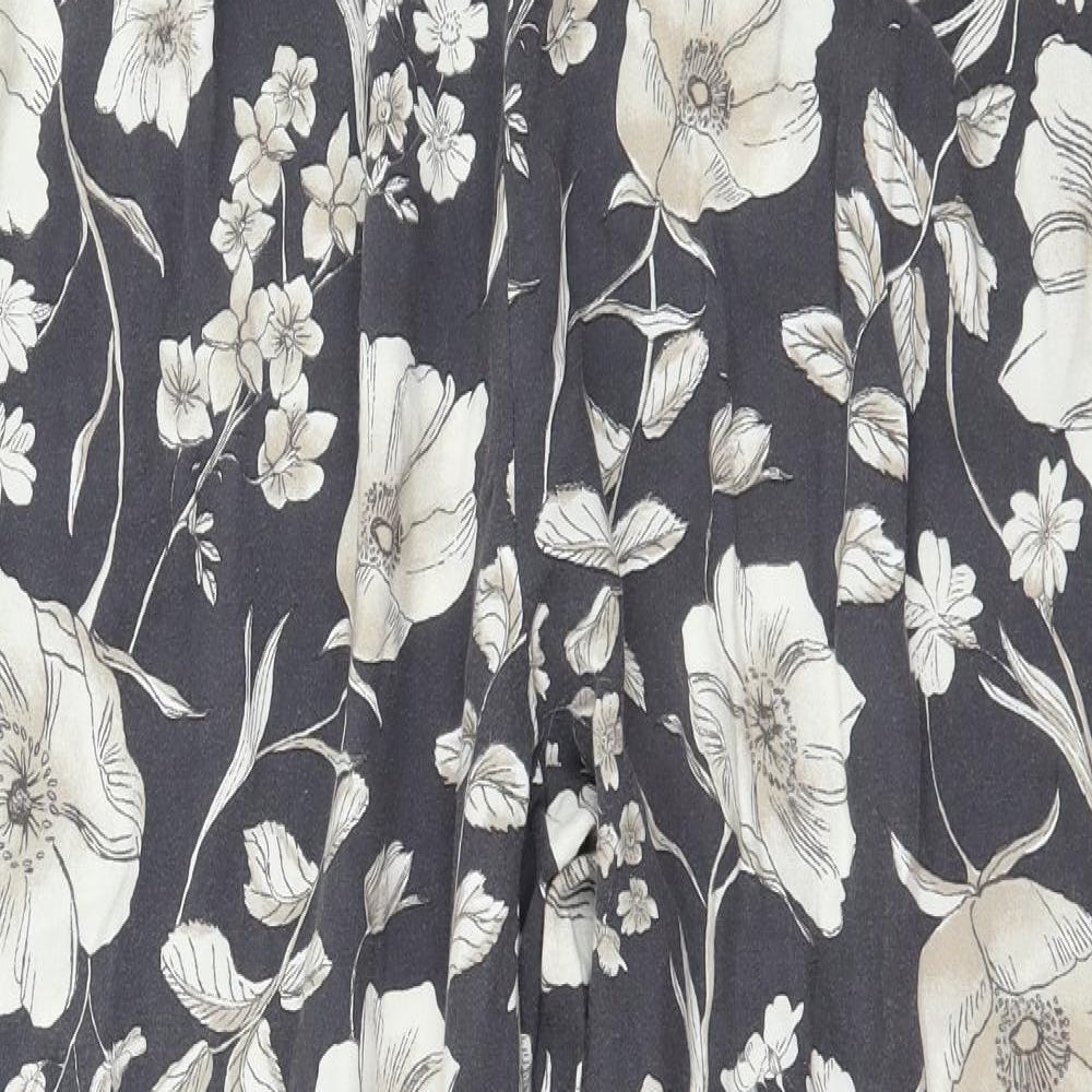 George Womens Green Floral  Trousers  Size 12 L27 in