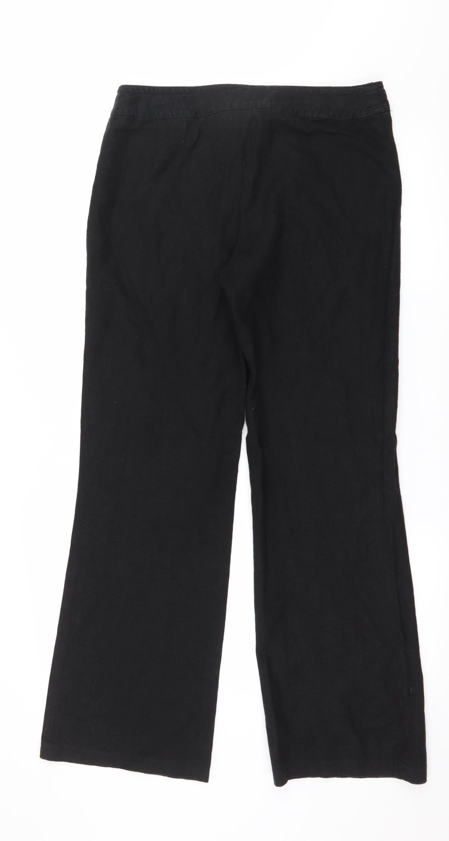 Collezioni Womens Black   Trousers  Size 12 L29 in