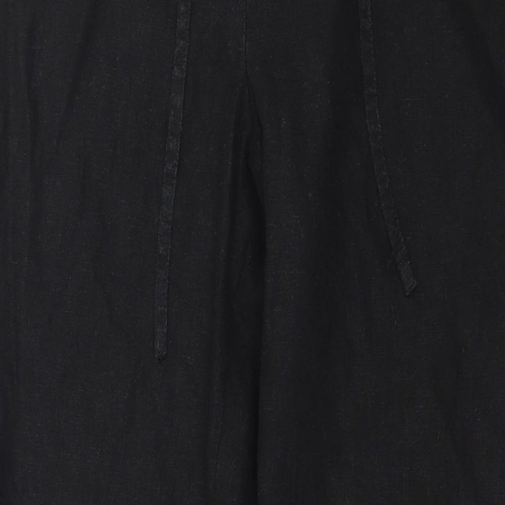 Collezioni Womens Black   Trousers  Size 12 L29 in