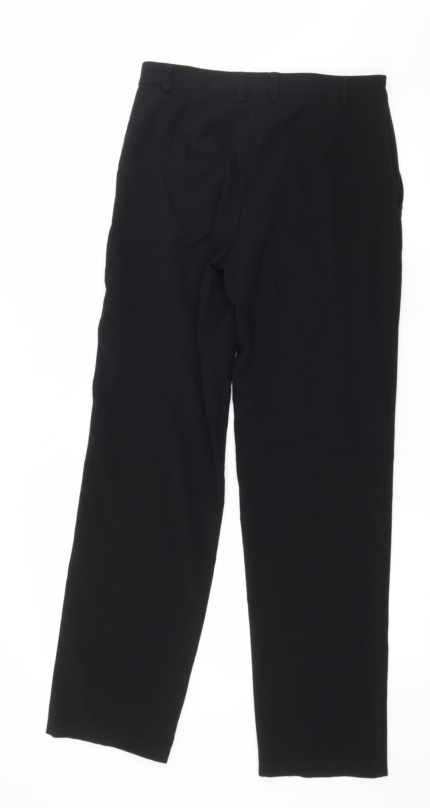Womens UK Size 8 Marks and Spencer Regular Fit  Black Trousers
