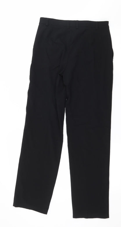 Womens UK Size 8 Marks and Spencer Regular Fit  Black Trousers