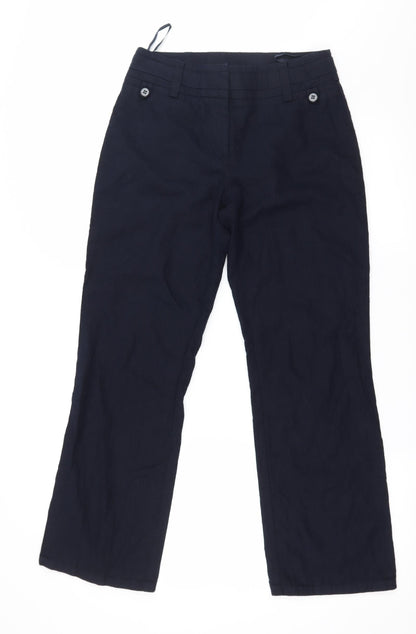 Womens UK Size 10 BHS Regular Fit  Blue Trousers