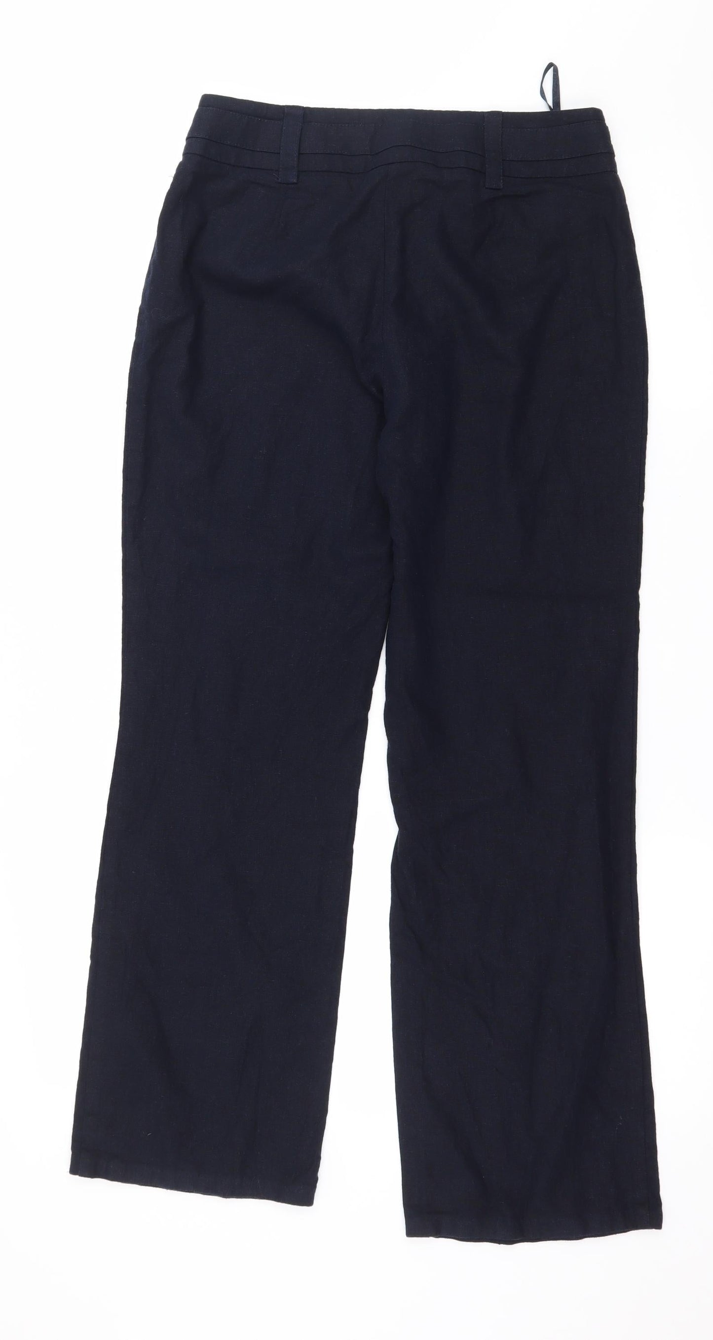 Womens UK Size 10 BHS Regular Fit  Blue Trousers